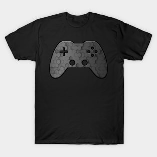 Black Geometric - Gaming Gamer Abstract - Gamepad Controller - Video Game Lover - Graphic Background T-Shirt